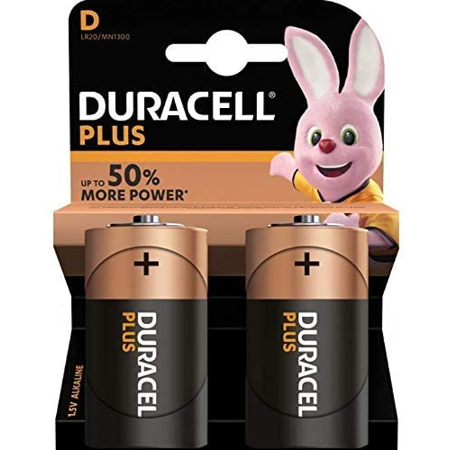 Vendita online Batterie Duracell Plus D torcia - 1.5 V
